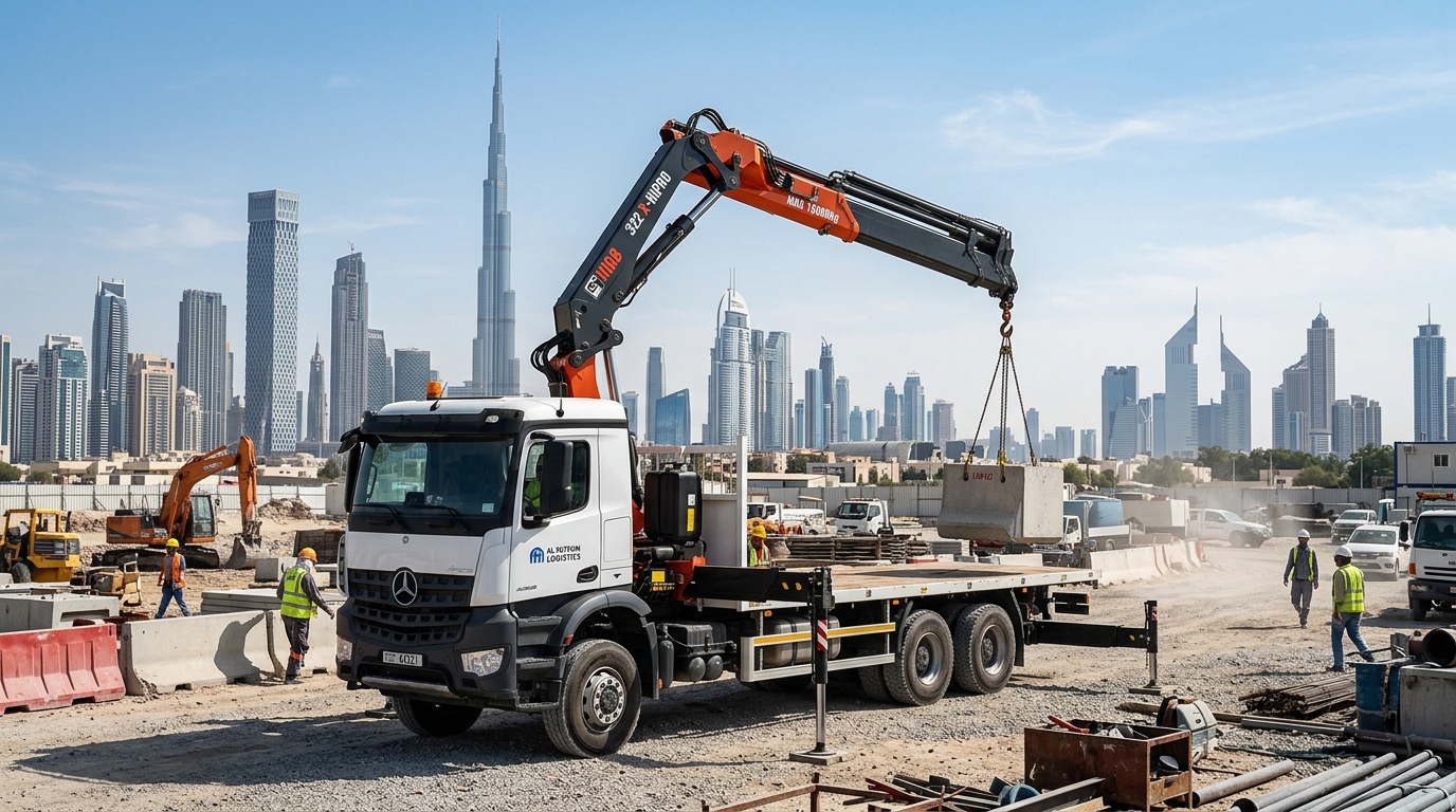 12 Ton Pickup Truck with Crane in Dubai